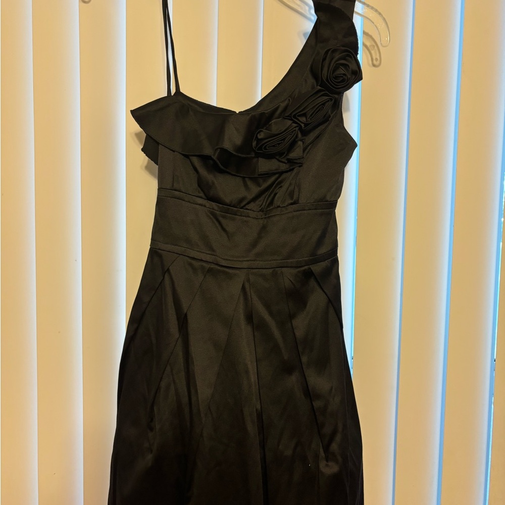 Teeze Me Black One-Shoulder Dress
